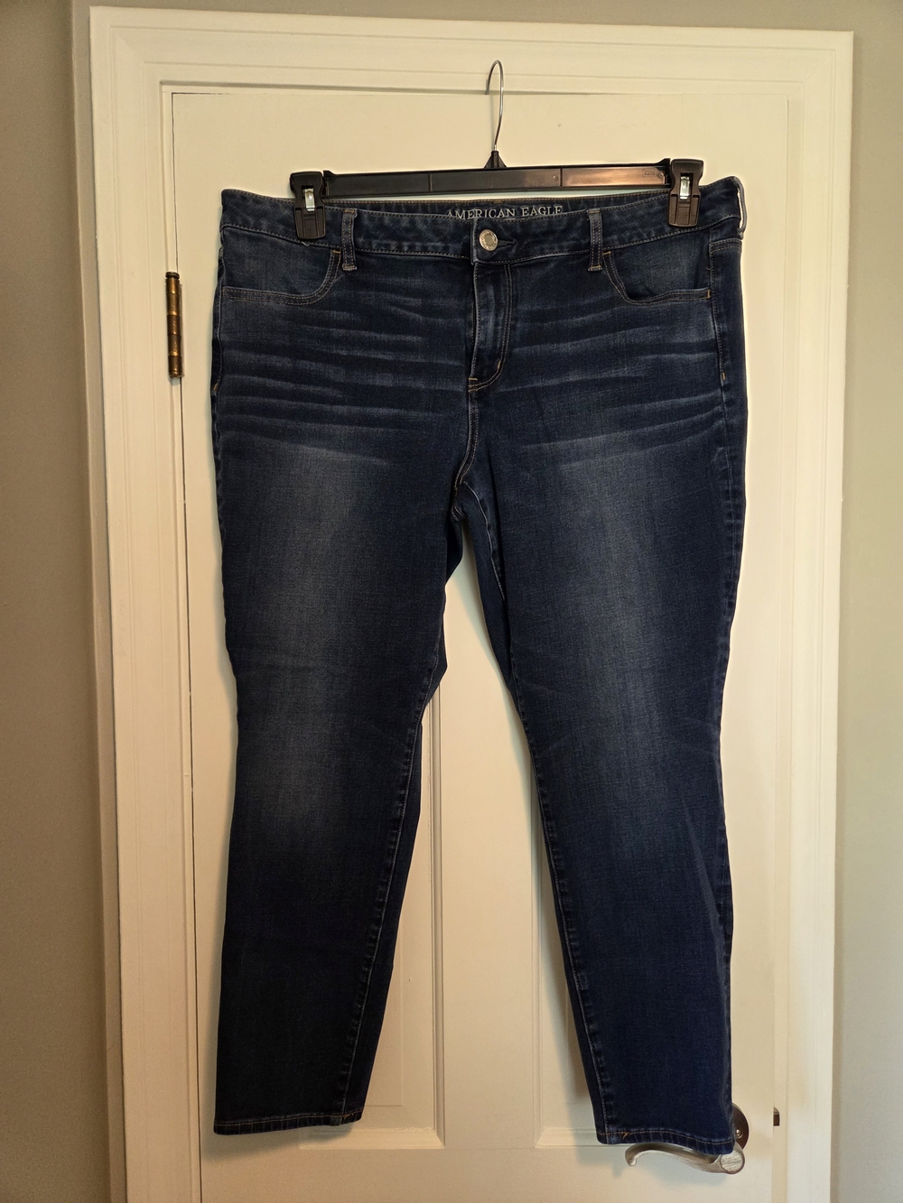 American Eagle Size 20 R Dark Wash Skinny Jeggings Super Super Stretch x4